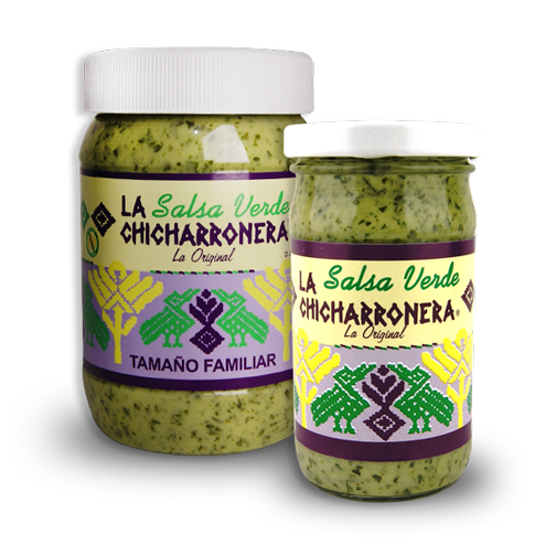 Presentación en Envase - Salsa Verde La Chicharronera